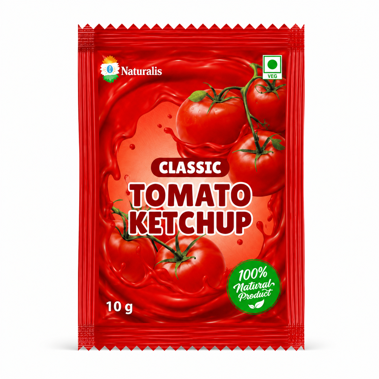 Naturalis tomato ketchup sachet